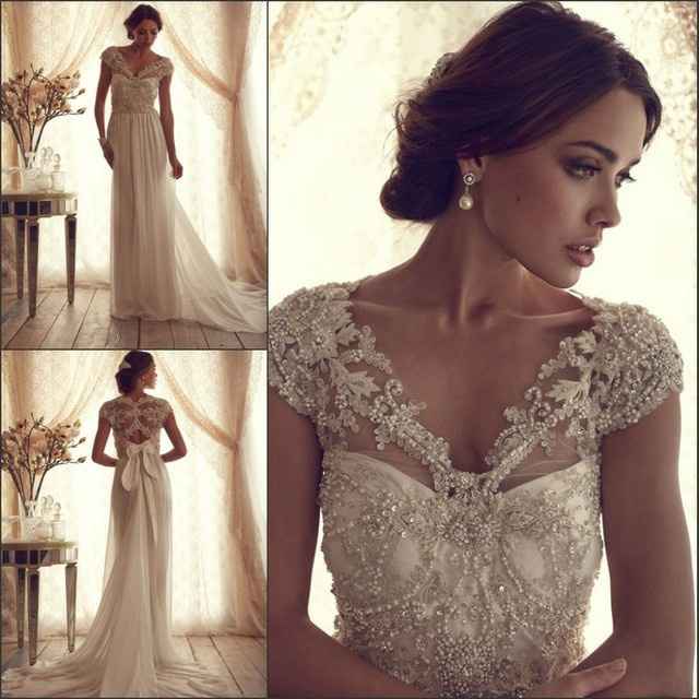 Beading my wedding dress - 1