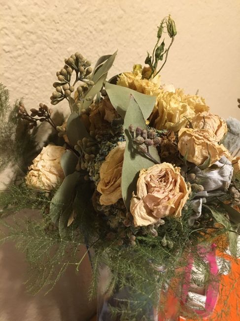 Wedding floral bouquet preservation