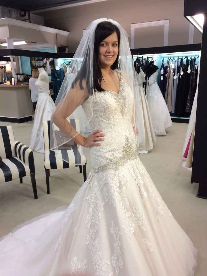 Said Yes! To my dress today!!