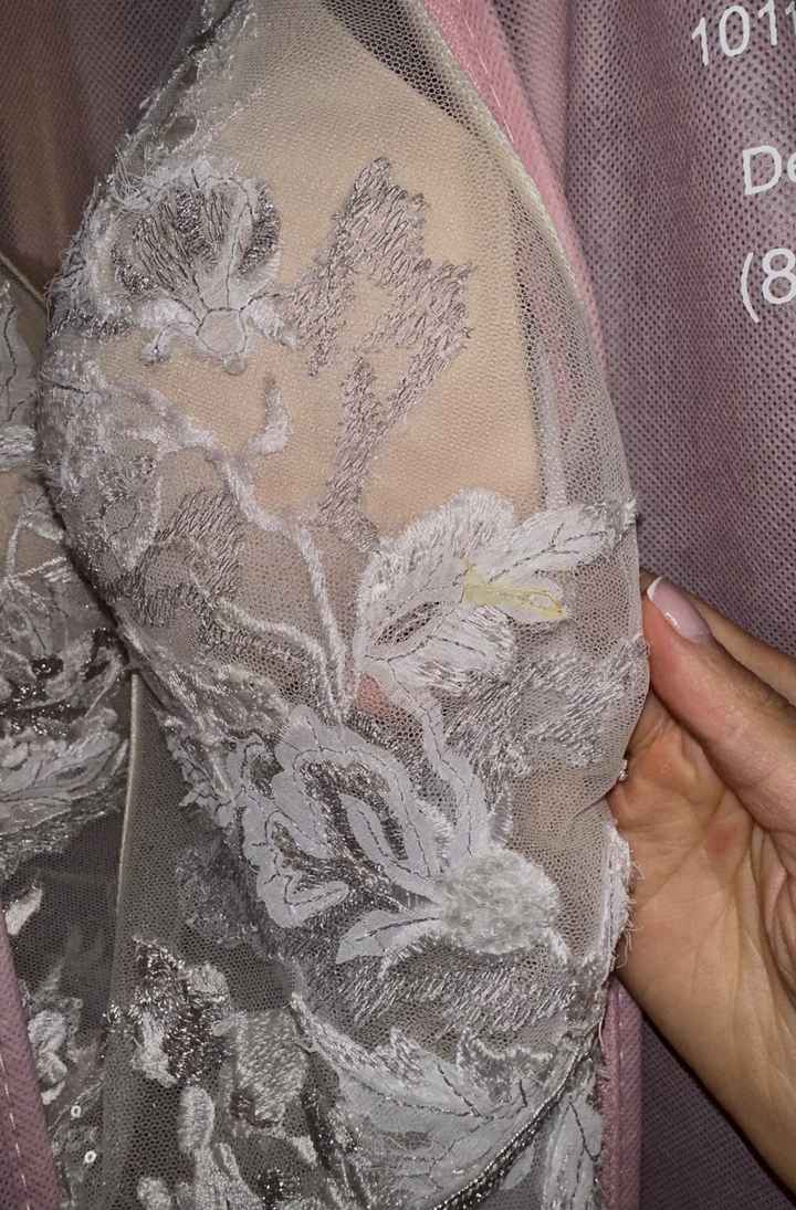 Need advice & help! My sample wedding dress is yellowing and it’s not even altered yet - 1