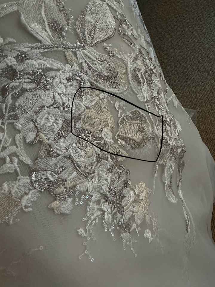 Need advice & help! My sample wedding dress is yellowing and it’s not even altered yet - 2