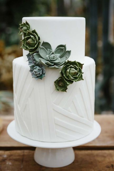 The Wedding Cake our wonderful Baker is making for us, which adds to our greenery inspiration!