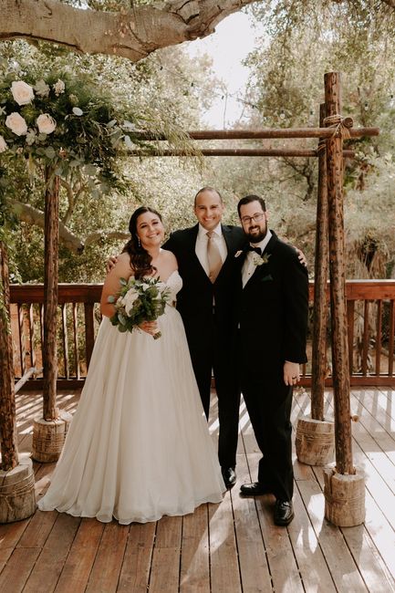 Our officiant, who happens to be our best friend; such a great decision having him officiate, it was