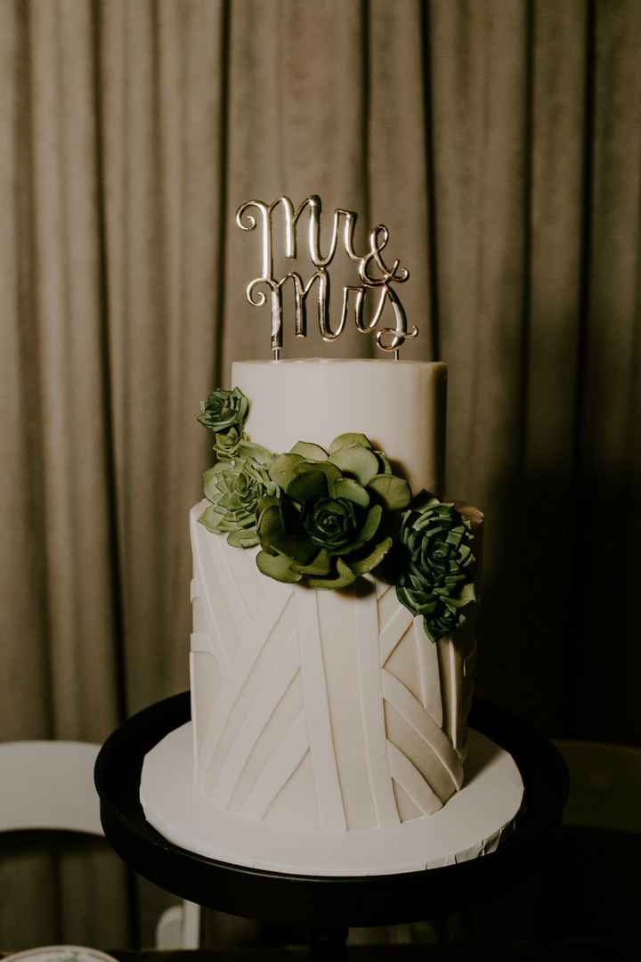 Our beautiful and delicious cake! (Photo by Katie Ruther)