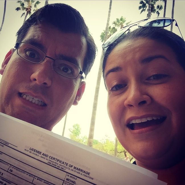 Getting our marriage license tomorrow!