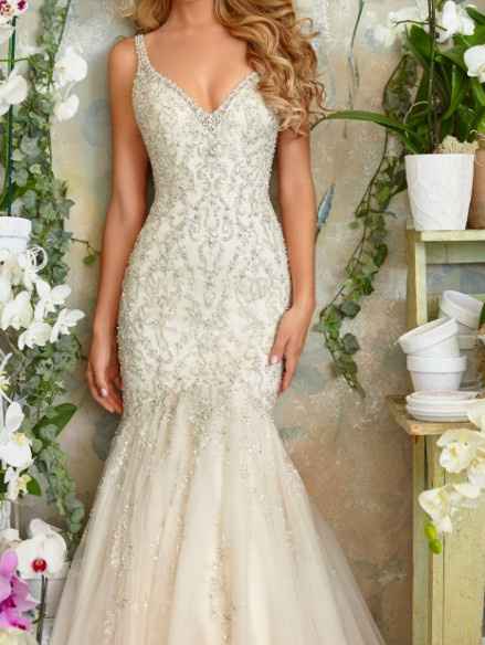 Wedding dress bling help!