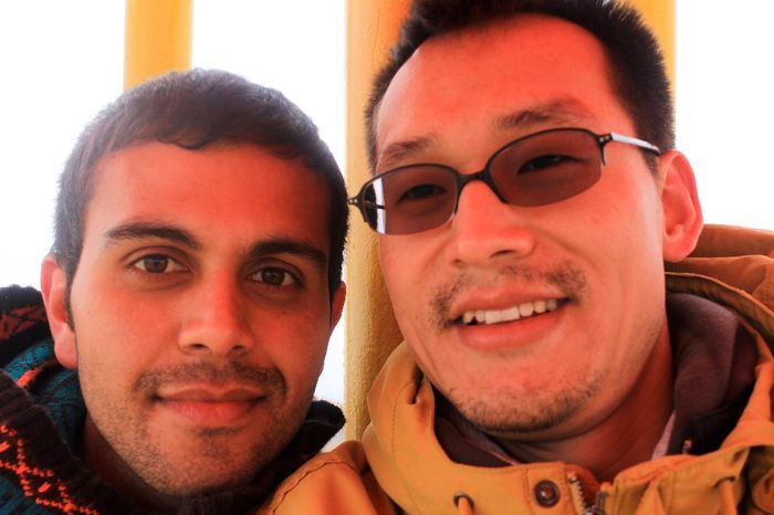 Our first trip together in Dalian, China (c. 2012)