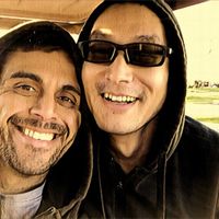 Selfie in a golf cart