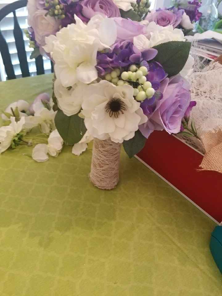 Diy bridesmaid bouquet using fake flowers