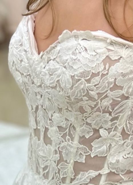 Replacing lace on dress - ordering from designer? 1