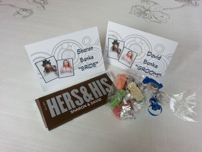 BAM!  Our DIY geek wedding- for all time and space!