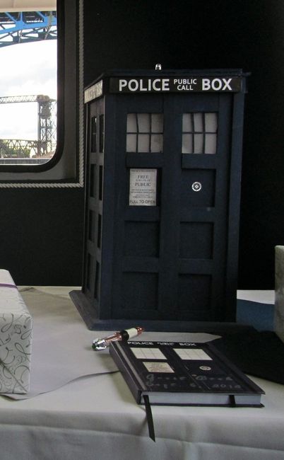 BAM!  Our DIY geek wedding- for all time and space!