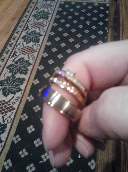 I'd love to see everyone's engagment rings.