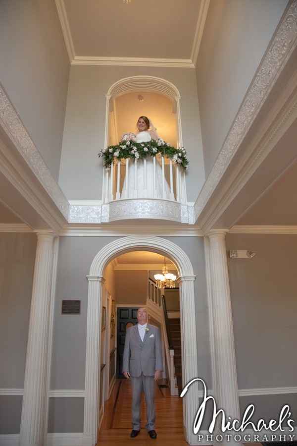 before the first look; the bridal suite was upstairs