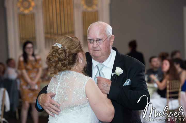 Father/daughter dance. I was so glad that he felt up to dancing. This is the one wedding thing that 