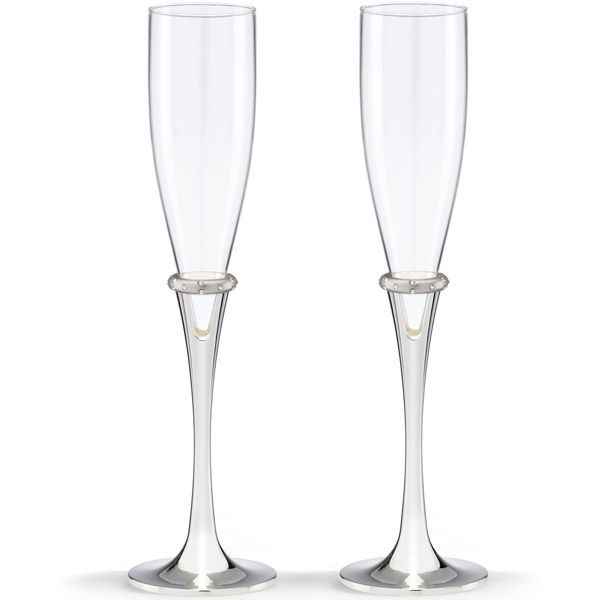 Champagne flutes and cake cutting sets!