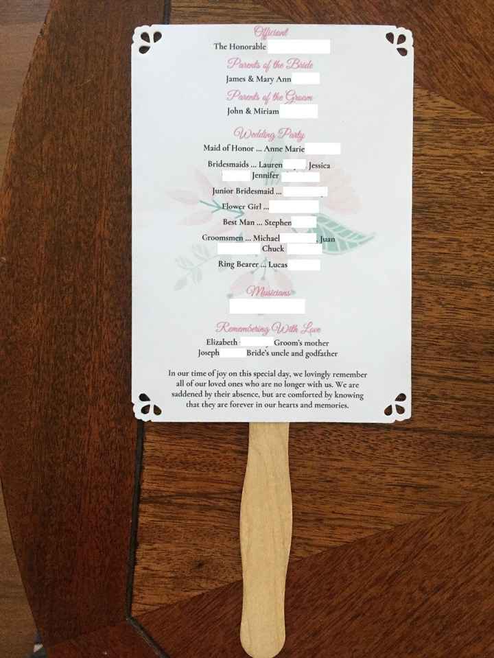 DIY program fan back