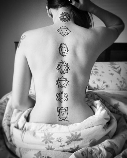 Brides with back tattoo - 1