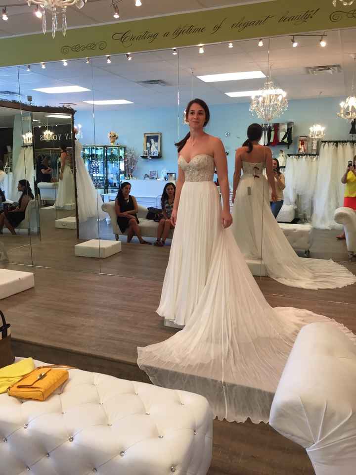 Did you add any sleeves/straps to your dress?