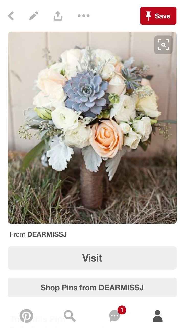 Bouquet with blush wedding dress