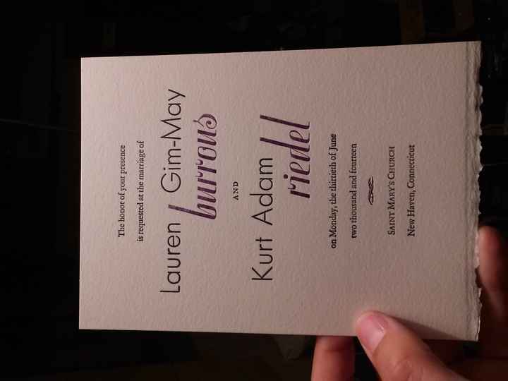 Invitation proofs, thoughts? (another update in comments)