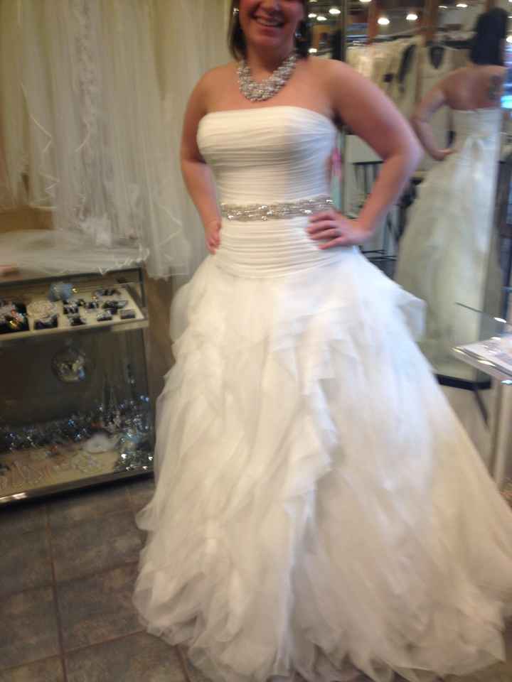 First dress fitting pronovias