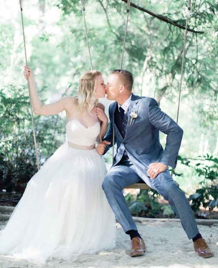 Just Married! Photog sent one teaser pic :)