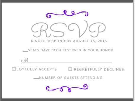 RSVP Cards. Share yours!