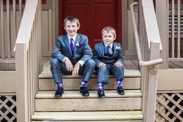 Our Ring bearer in his suit. GAH!