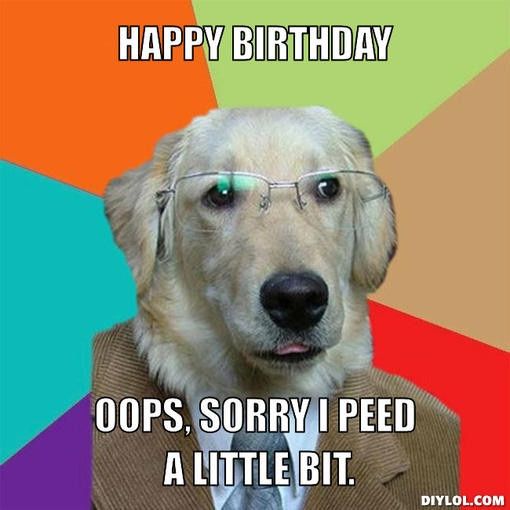 In honor of GameCox' birthday...TODAY IS MEME DAY.