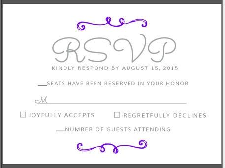 RSVP Cards. Share yours!