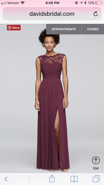 How much did your bridesmaid dresses cost? 1