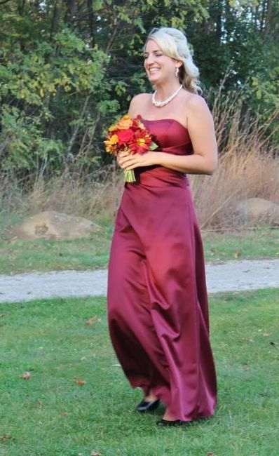 Tell me about/show me pix of when you were a bridesmaid!