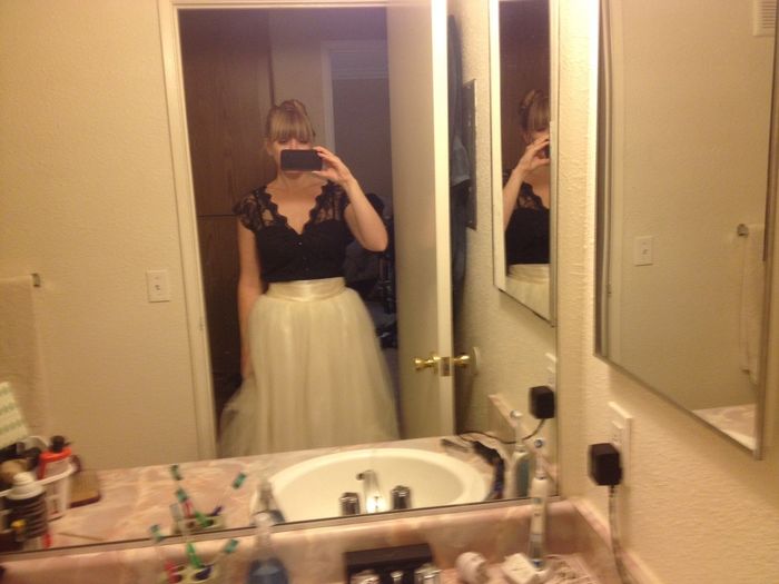 FINALLY, complete wedding skirt ensemble!!