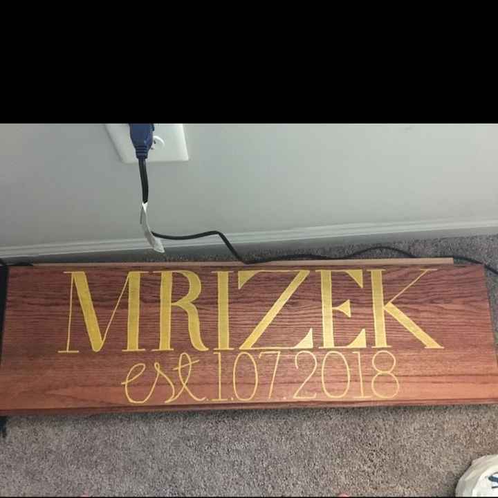 My first DIY, a name board!