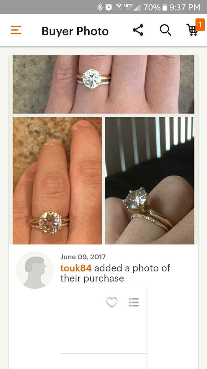 Only one ring, no wedding band