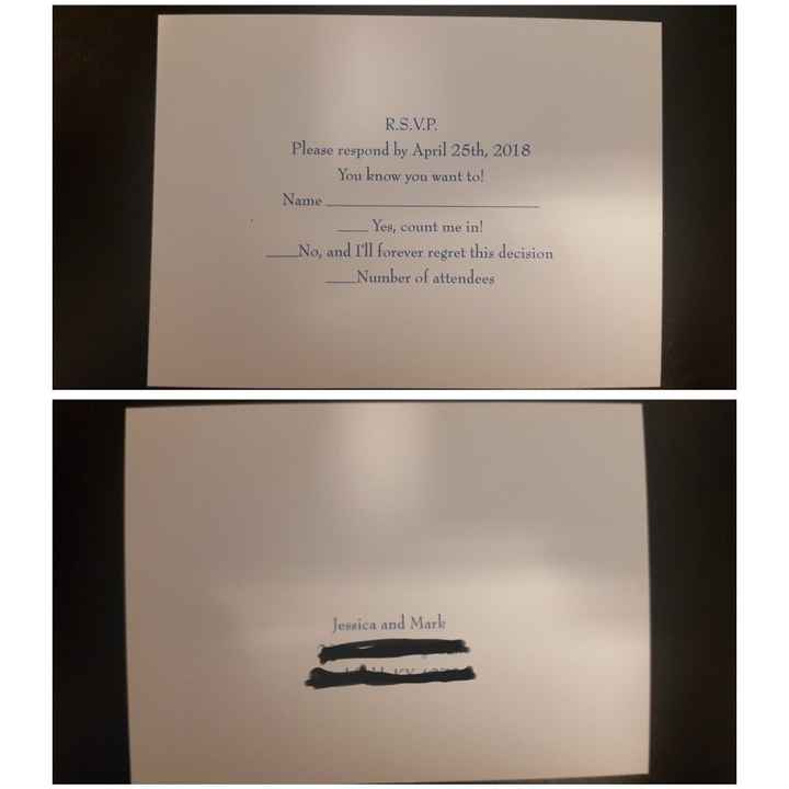  rsvp question/opinion - 1