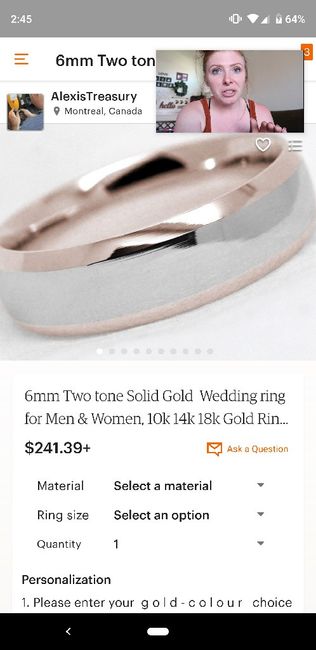 Good online stores for Groom's wedding band? - 2