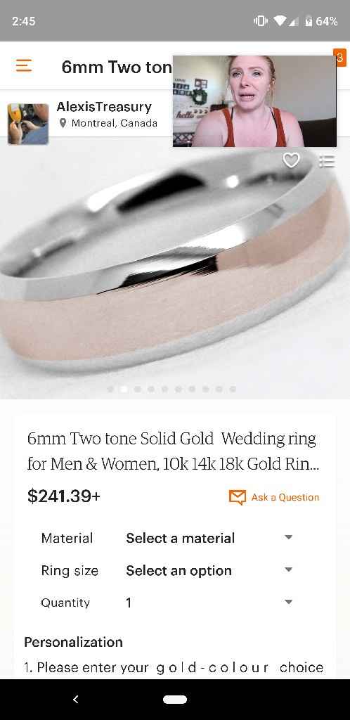 Good online stores for Groom's wedding band? - 1