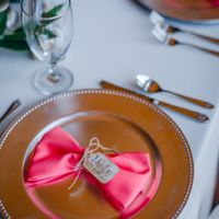 The tag said "thank you for sharing our first meal as Mr and Mrs"