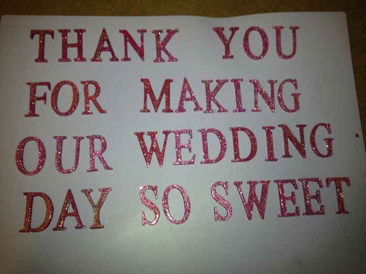 How are you doing/making table signs?