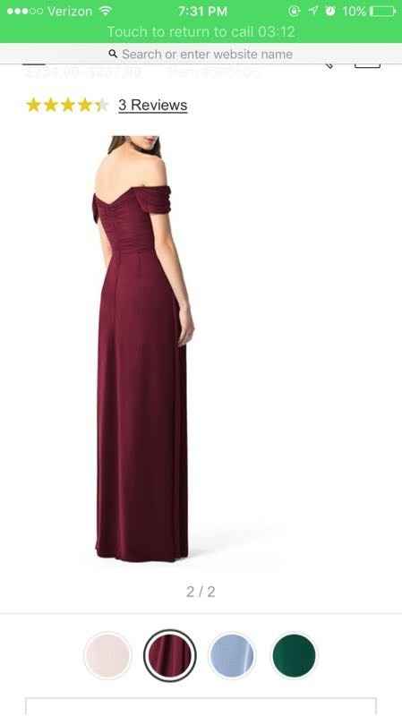 Fall/Rust Red Bridesmaid Dress