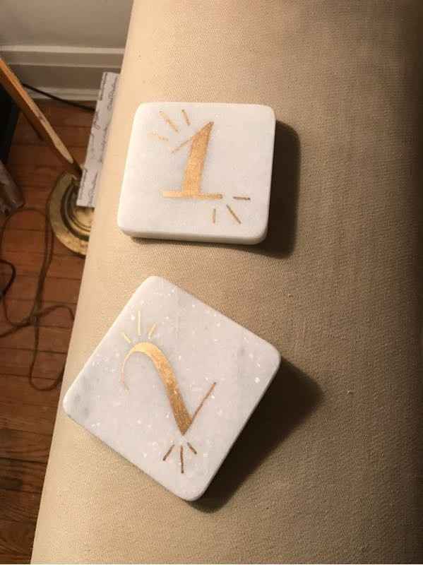 DIY Table Numbers