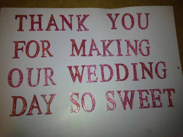 How are you doing/making table signs?