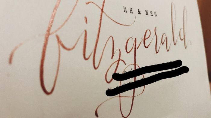 Addressing wedding invites