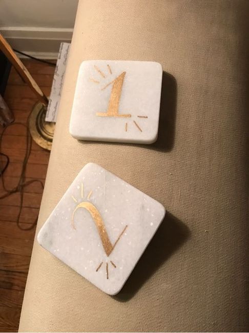 DIY Table Numbers