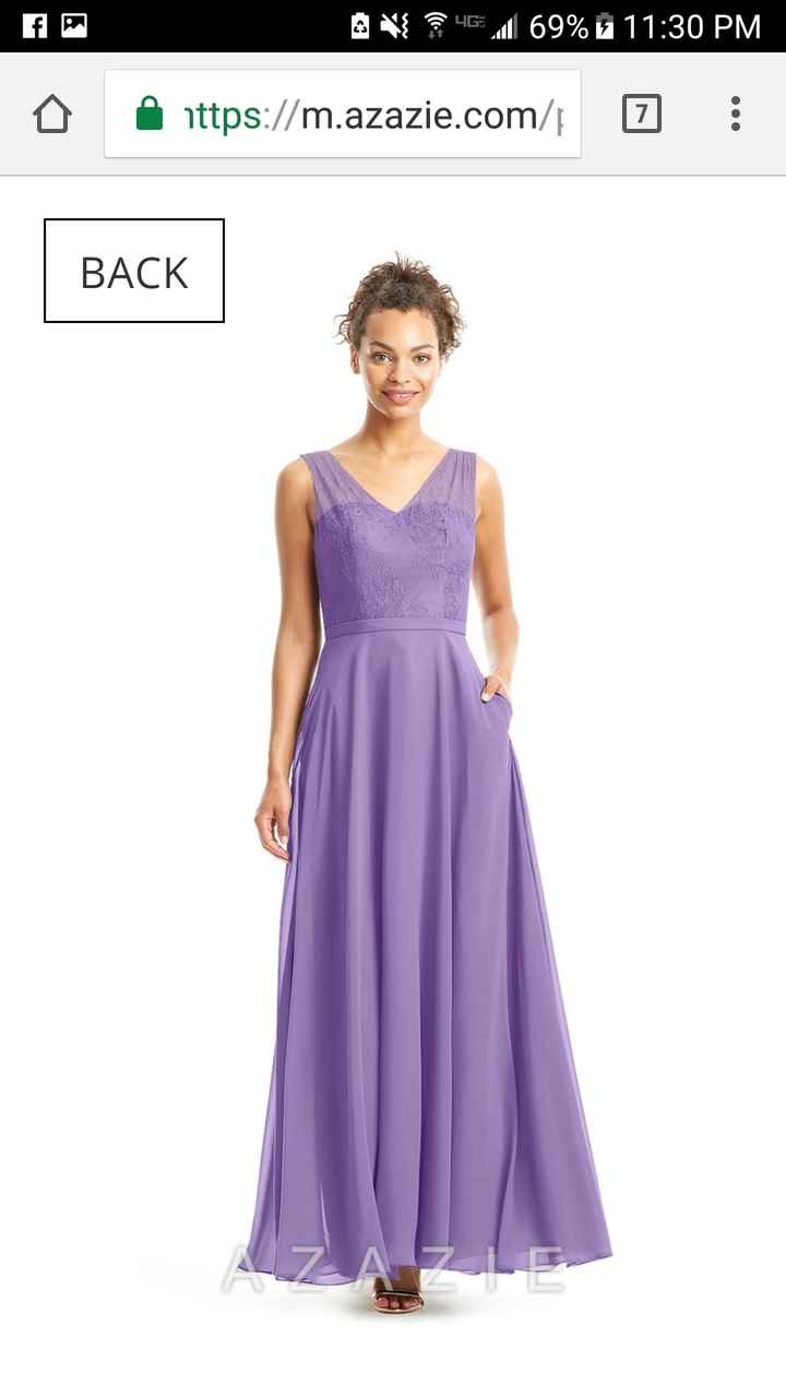 Bridesmaid dresses.