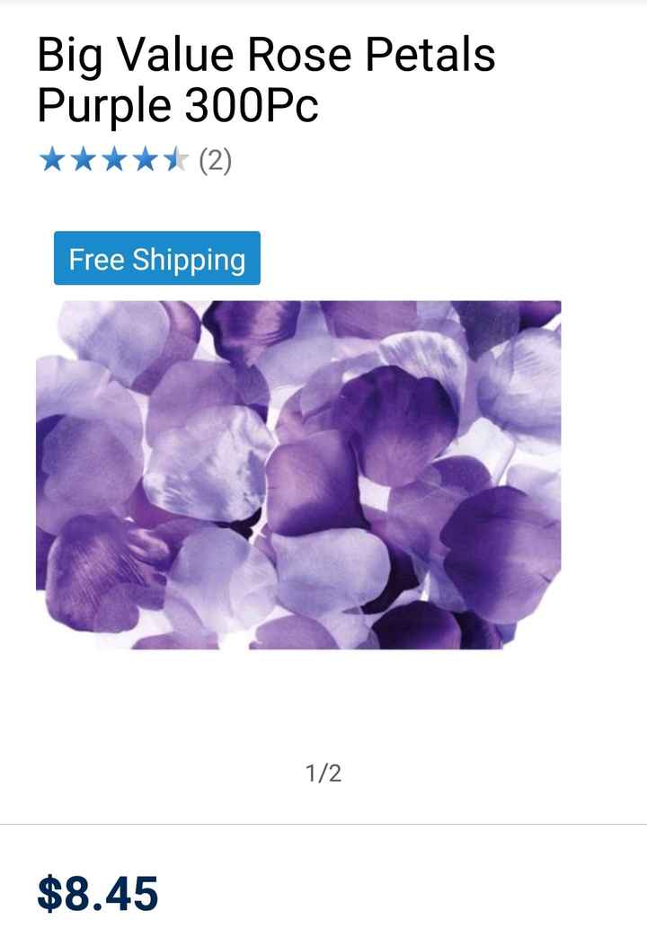  Places to buy different colors of artificial rose petals? - 1