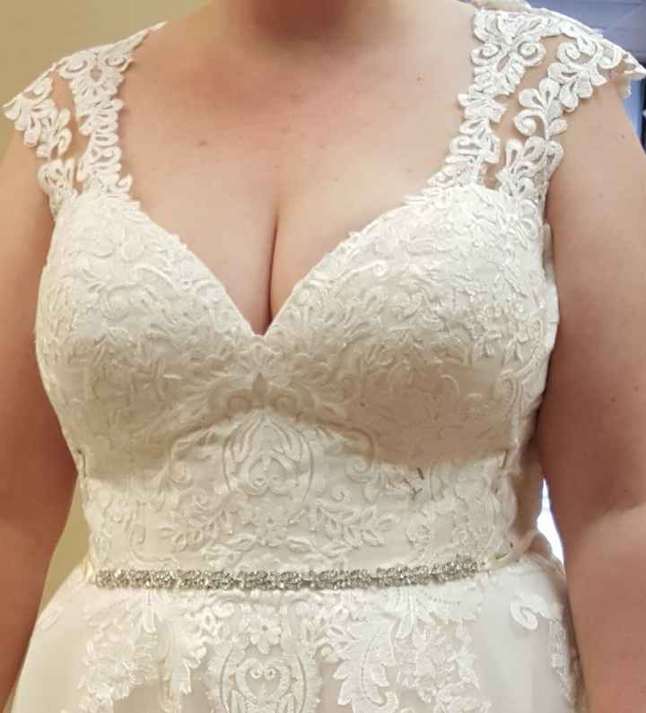 Has anyone been able to adjust a large structured bust? - 2