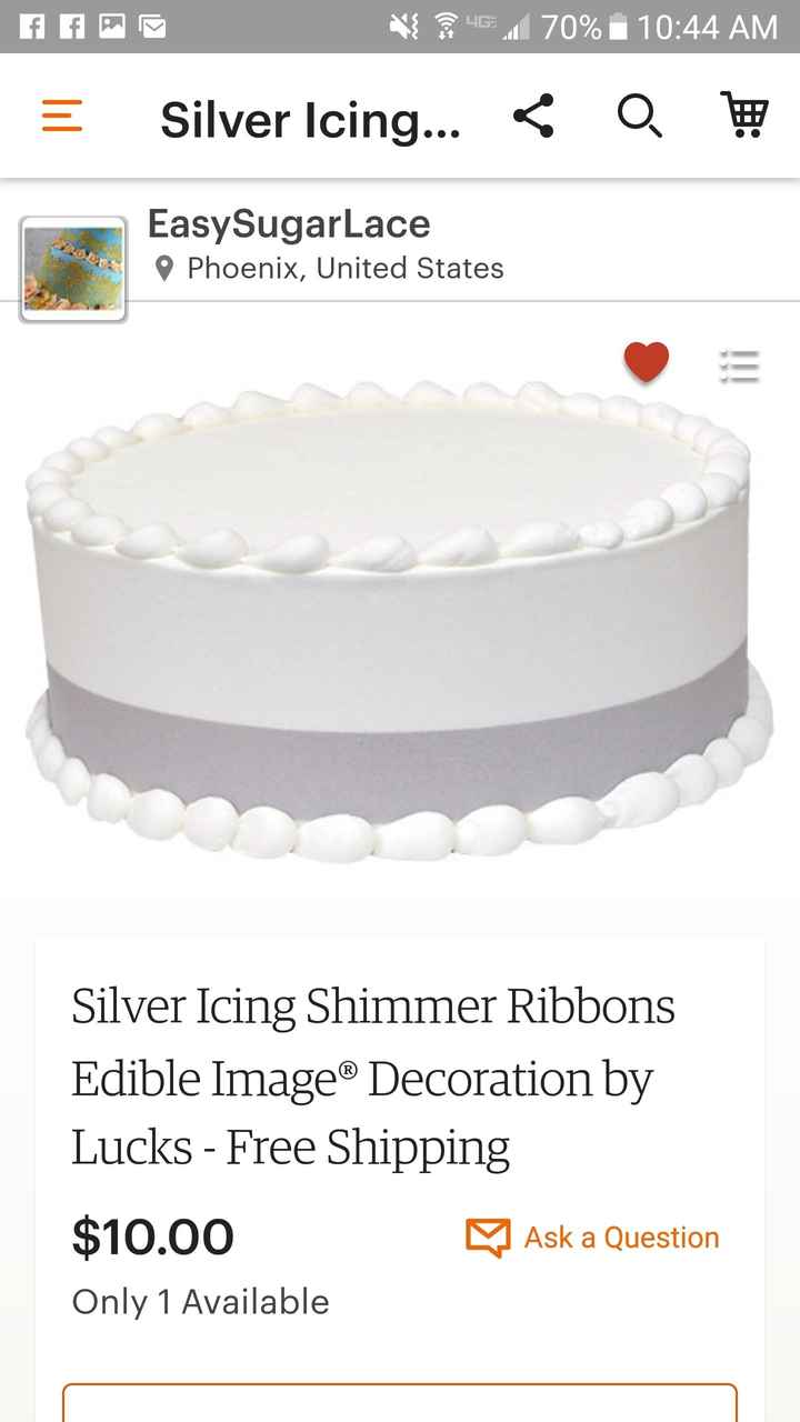 Which Cake Option - Outside Vendor or Personal Reference? - 2